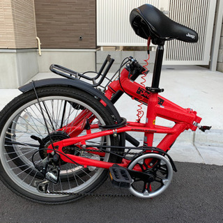 【25日15時まで】ZEEP 6段変速折りたたみ自転車　20JE-206G 値下げしました