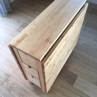 折りたたみダイニングテーブルIKEAノールデンNORDENバーチ
