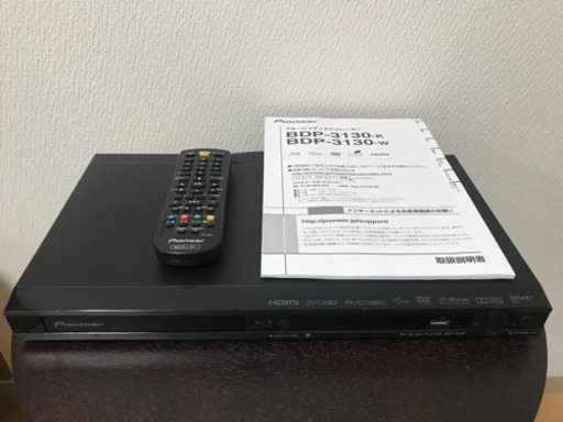 Pioneer ブルーレイディスクプレーヤー 取扱説明書、リモコン付