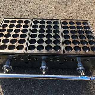 楽天市場】IKK業務用たこ焼き器24穴×3連 鉄鋳物 フチ高 243SH
