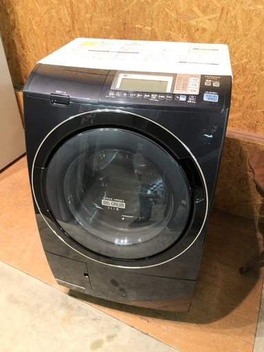 管理KRS153】HITACHI 2012年 BD-S7400L 9.0kg/6.0kg ドラム式洗濯乾燥