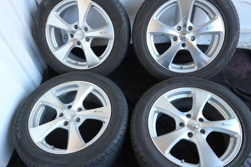 ★Leois by weds クール　アルミ★17インチ★PCD114.3　オフセット43　5穴　215/55R17 98W★計4本セット