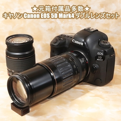 ★元箱付属品多数★キヤノン Canon EOS 5D Mark4 ダブルレンズセット