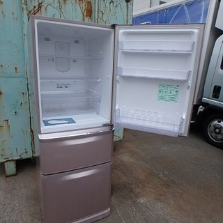 ☆3D簡易清掃済み☆2013年製☆MITSUBISHI 三菱 335L冷蔵庫 MR-C34W-P