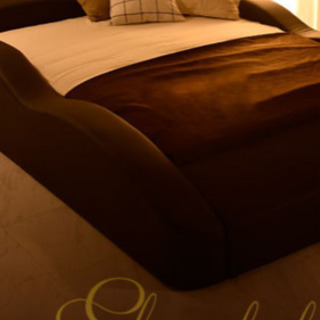 ダブルベッド、レザー