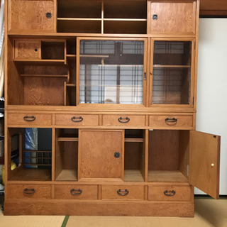 天然木屋久杉　飾棚