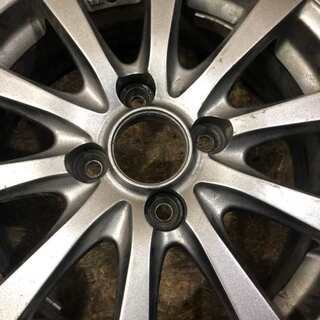 【DUNLOP WINTER MAXX WM02 175/65R14】スタッドレス 4本【MANARAY 社外 14インチ 5.5J4HPCD100+48】2017年製 バリ溝　(VTI58) クレジットカード QR決済可能