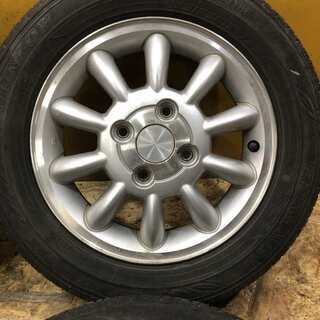 【DUNLOP ENASAVE EC202 155/65R13】夏タイヤ 4本【スズキ 純正ホイール ラパン 13インチ 4J4HPCD100+45】(TD210) クレジットカード QR決済可能 DUNLOP ENASAVE EC202 155/65R13】夏タイヤ 4本【スズキ 純正ホイール