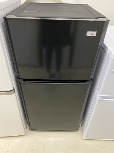 冷蔵庫 Haier ハイアール JR-N106K 2016年製 2D 106L 黒 中古品