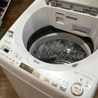 SHARP 全自動洗濯機 ES-TX9A 2017年製(乾燥機能付)入荷しました。