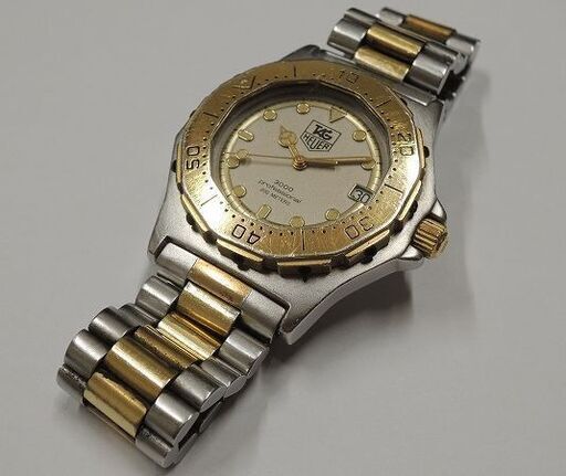 【稼働品】タグホイヤー プロフェッショナル3000  コンビ メンズ腕時計 200M