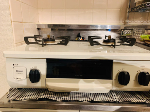 配達無料地域あり＊リンナイ 都市ガスコンロ ホワロ 2016年製＊ 配達無料地域あり＊リンナイ 都市ガスコンロ ホワロ 2016年製＊