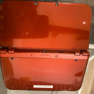 NEWニンテンドー3DSLL本体 メタリックレッド ACアダプター付き