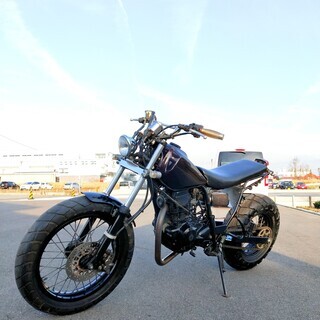 即決!上物！YAMAHA TW225　ストリートトラッカーカスタムバイク★　全国発送　近場送料安　250cc　TW200　FTR　SR400　250TR　好きな方に