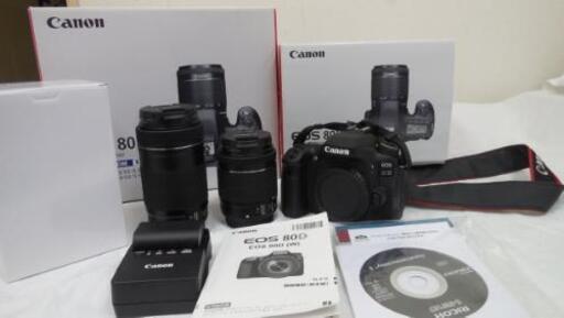 CANON  EOS 80D ダブルズームレンズキット  良品