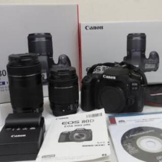 CANON  EOS 80D ダブルズームレンズキット  良品