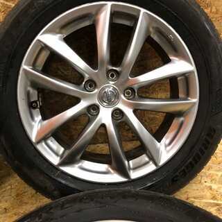 BS REGNO 225/55R17】夏タイヤ 4本【日産 純正ホイール V37