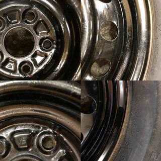 【MICHELIN ENERGY SAVER 205/65R15】夏タイヤ 4本【社外ホイール スチール 15インチ 6J5HPCD114.3】2017年製　(VTF37) クレジットカード QR決済可能 MICHELIN ENERGY SAVER 205/65R15】夏タイヤ 4本【社外ホイール