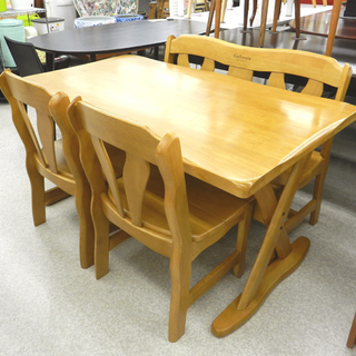 ダイニングテーブルセット 4人掛け 135×80.5 Cielvent ベンチ イス