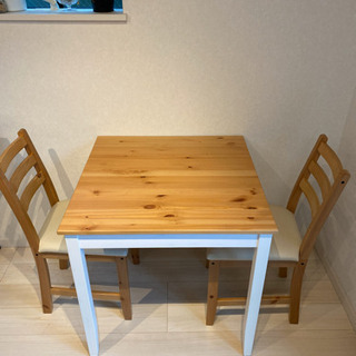 IKEAダイニングテーブル&チェア(IKEA レールハムン) 2...