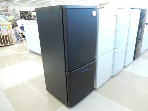 パナソニック 2ドア冷蔵庫 NR-B14BW 右開き マットビターブラウン 2019年製 中古品 札幌市清田区
