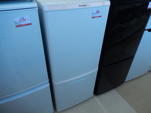 パナソニック 2ドア冷蔵庫 NR-B147W 138L 右開き 2015年製 中古品 札幌市清田区