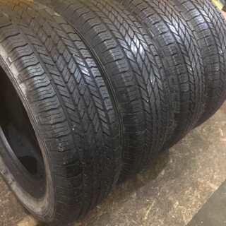 YOKOHAMA GEOLANDAR G044 215/70R15 15インチ 夏タイヤ 4本 バリ溝 エクストレイル等　(TI101) クレジットカード QR決済可能