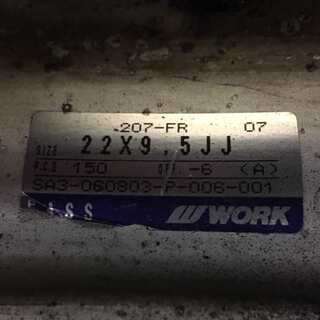 WORK LS 22インチ 4本 9.5J5HPCD150-6 深リム ランクル100 シグナス等　(VHG44) クレジットカード QR決済可能
