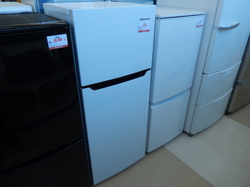 ハイセンス Hisense 2ドア冷蔵庫 120L HR-B1201 2017年製 右開き 中古品 札幌市清田区