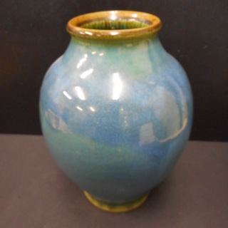 花瓶 花生 花器 フラワーベース 陶器 陶印有 高さ27cm 日...