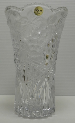 Soga Glass Japan 曽我ガラス グリーンガーデン 花瓶 ブドウ モチーフ フラワーベース 花器 プレスガラス 白鳥商店 麻生のインテリア雑貨 小物 花瓶 の中古あげます 譲ります ジモティーで不用品の処分