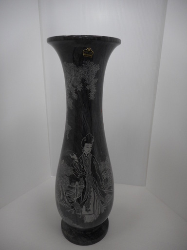 大理石 花瓶 壺 高さcm 花器 置物 傘立て 彫刻 漢詩 美術品 インテリア 花生け 飾り壷 高さ64cm 白鳥商店 麻生のインテリア雑貨 小物 花瓶 の中古あげます 譲ります ジモティーで不用品の処分
