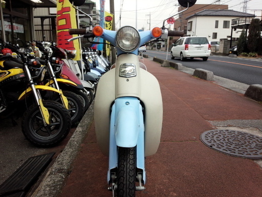 NO.3154 リトルカブ 4サイクルエンジン 3速ギヤ ライトブルー ☆彡