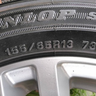 ダンロップスタッドレス155/65R13 73Qアルミホイールセット深溝 正規