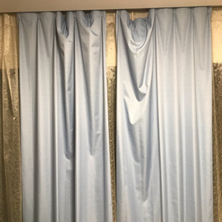 ニトリのカーテン 遮光１級、遮音(レースカーテン付き)