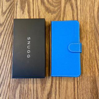 再値下げ　新品　iPhone X ケース SNUGG ブルー　手帳型