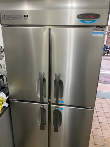 中古】縦型冷凍冷蔵庫 ホシザキ HRF-90XF3 幅900×奥行800×高さ1900 三相200V／