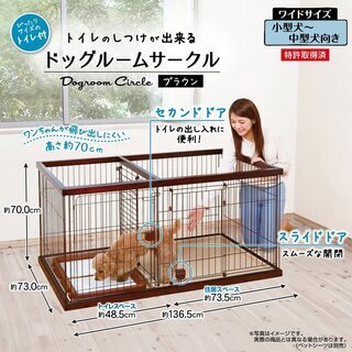 ペットゲージ 【ペティオ トイレのしつけが出来る ドッグルームサ...