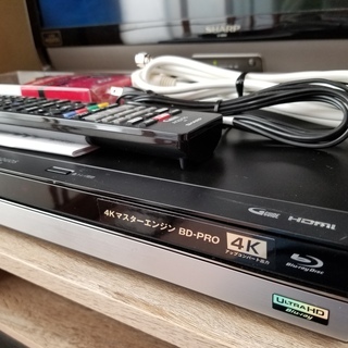 ★2TB・T録画！4K Ultra HD！ AQUOSブルーレイBD-UT2100★-ジョリーミニョン完売パール付き異素材ドッキングワンピース定価25960円