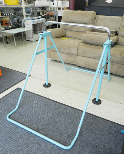 キッズ鉄棒 室内用 高さ5段階 水色 運動器具 子供用鉄棒 折りたたみ式 AUSSIE ☆ PayPay(ペイペイ)決済可能 ☆ 札幌市 北区 屯田