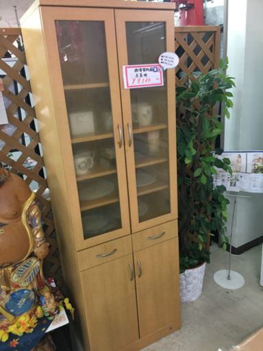 中古 食器棚