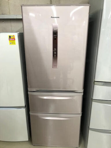 冷蔵庫　パナソニック　Ｐａｎａｓｏｎｉｃ　3ドア冷蔵庫（321Ｌ・左開き）　NR-C32CML-P　2014年製　ピンク　シャイニングピンク　ノンフロン　高さ約160㎝　スリム　GM010