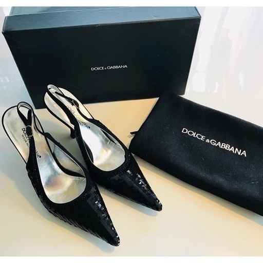 DOLCE\u0026GABBANA  スパンコール パンプス