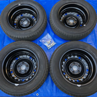 【ほぼ未使用】新型フリード純正ホイール&タイヤセット 185/65R/15 数Kmのみ　ナット付き