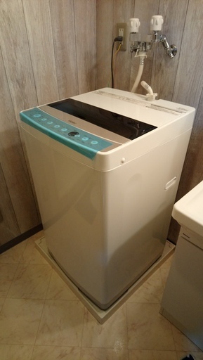 【3月15日まで】ハイアール洗濯機　7kg　2019年製　アクア冷蔵庫184L　2018年製　生活家電二点セット