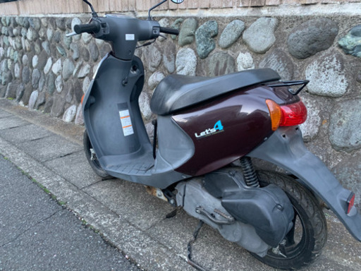 スズキ レッツ4 50 cc 原付 スクーター 4スト 実動 書類 鍵あり 型式