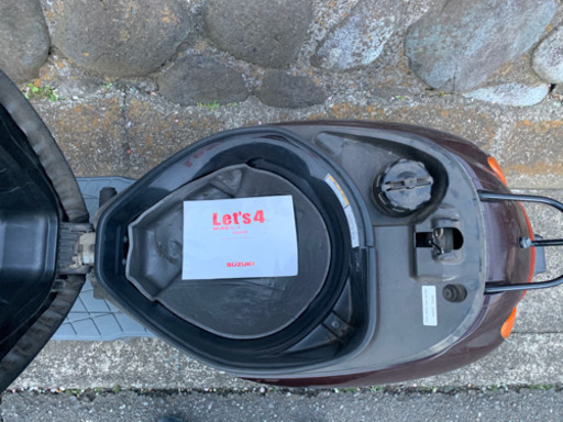 スズキ レッツ4 50 cc 原付 スクーター 4スト 実動 書類 鍵あり 型式CA45A