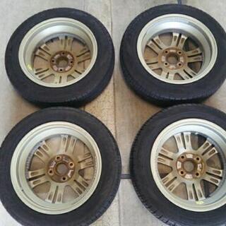 🉐値下げ⭐ホンダ N-box タイヤ付き純正アルミホイール ４本セット