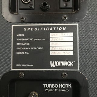 warwick ベースアンプ ヘッド&キャビネット×2 セット