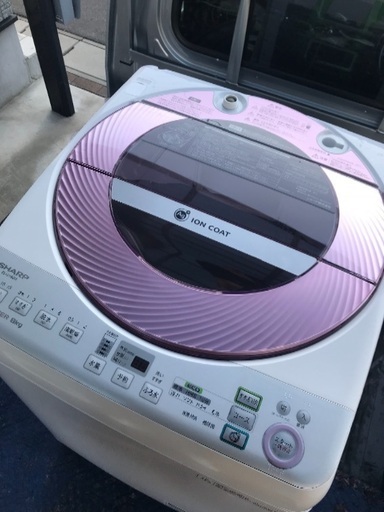 取引中2013年製シャープ全自動洗濯機8キロ千葉県内配送無料。設置無料。